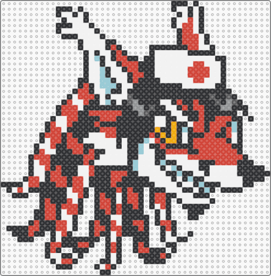 Renard Queenston - black, breakcore, em essex, furry, halleylabs, lapfox, lapfoxtrax, queenstons, red, white