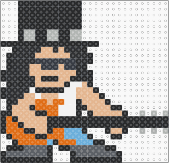 slash (Saul Hudson) gnr - black,beige,orange