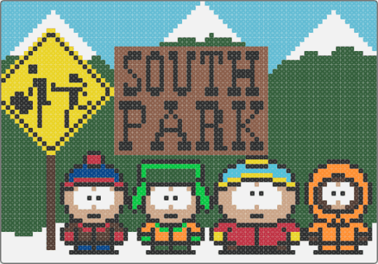 south park gang - animation, cartoon, character, gray, light blue, movie, show, south park, southpark, tan, tv show, yellow