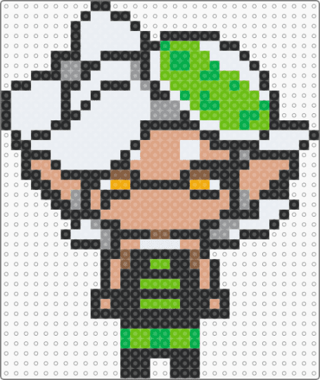 marie - white,green,beige,splatoon
