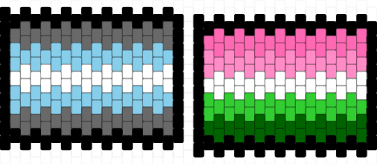 Sides for a wallet - gray,light blue,pink,green