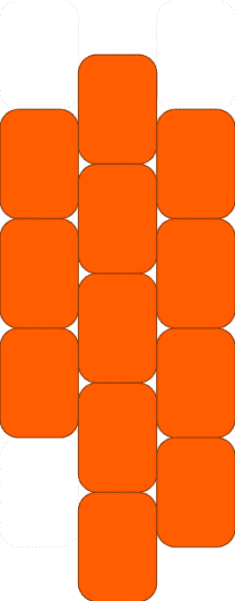 Chuuya doll hair piece (3/3) - bsd, chuuya, chuuya doll, kandi, orange