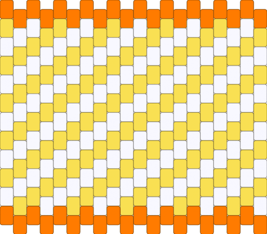 Orange WIP Lighter Holder (Mini Beads) - orange,yellow
