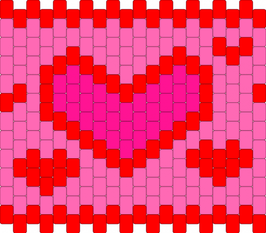 Lovely Lighter Holder (Mini Beads) - red,pink