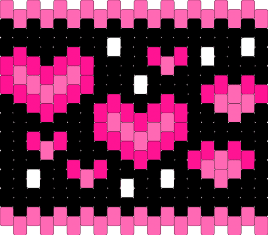 Heart Lighter Holder (Mini Beads) - pink