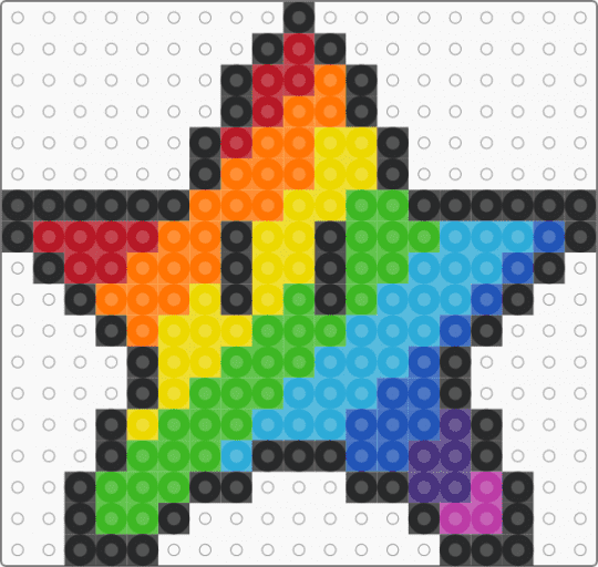 gay mario star - yellow,green,light blue,orange,star,mario,rainbow
