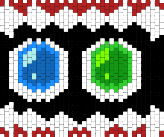 Caine bag wip - white,red,green