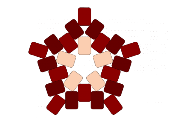 apple star (small) - apple, brown, cotdfruit, mini, red, star