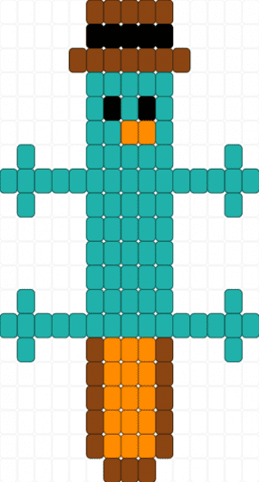 Perry the platypus (full) - teal,perry the platypus,silly,goofy,huh
