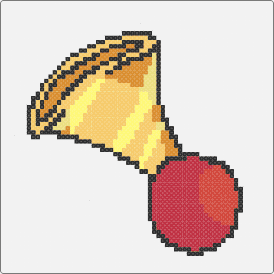 (dandy's world) looey's trinket - white,yellow,red