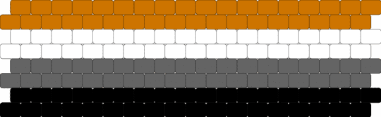 Placiorose Cuff - orange,gray,placiorose,placio,pride,cuff,horizontal