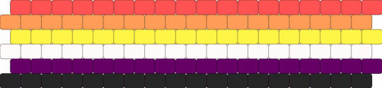 Lithsexual/Akoisexual Cuff - yellow,orange,red,pink,lithsexual,akoisexual,lith,akoi,pride,cuff,horizontal