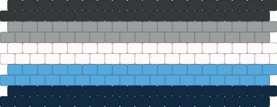 Amid Cuff - gray,light blue,blue,amid,aroace,pride,cuff,horizontal
