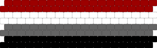 Placiosexual Cuff - red,gray,placiosexual,placio,pride,cuff,horizontal