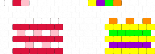 Cake at Stake kandi charms - red,yellow,cake,bfdi,charm