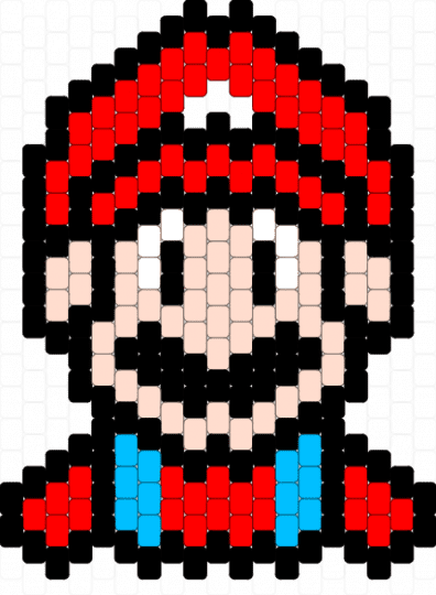 Mario SM64 Nintendo - black,red,beige