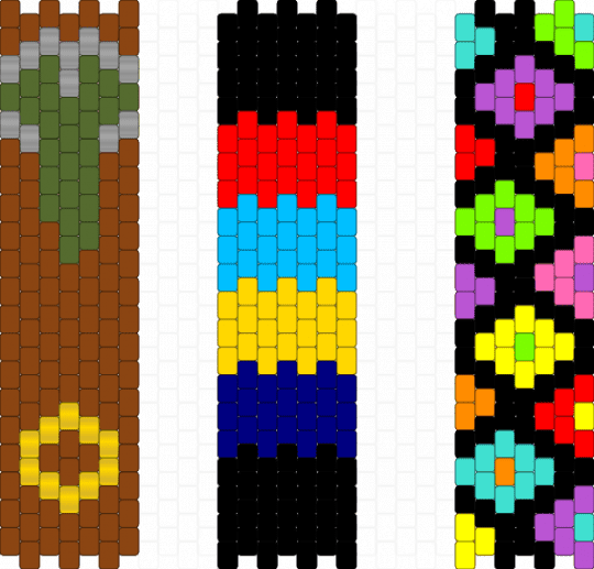 Multi fandom bag panel #3 - red,yellow,light blue
