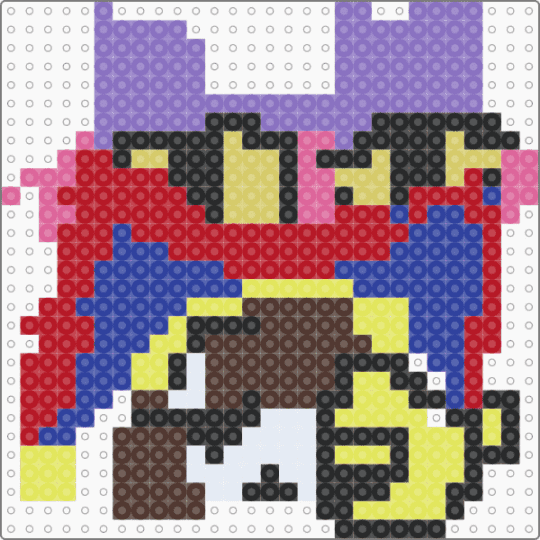 FUNNY BUNYYYY - blue, purple, red, yellow