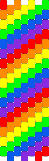 kandi bag side panels - orange,green,purple,colorful,rainbow,kandibag