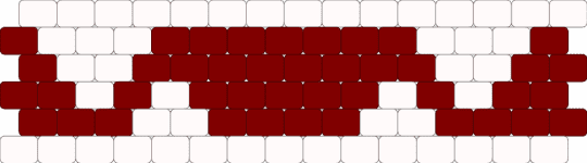 Vampire - brown, cuff, peyote, red, vampire, white