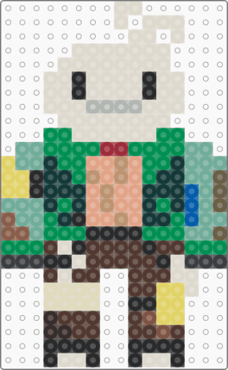 Garbo (MELEENIACS) - beige,green,brown,garbo,meleeniacs,roblox,garbo meleeniacs