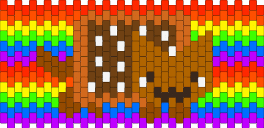 Chocolate fudge nyan cat can coozie - colorful, orange, red