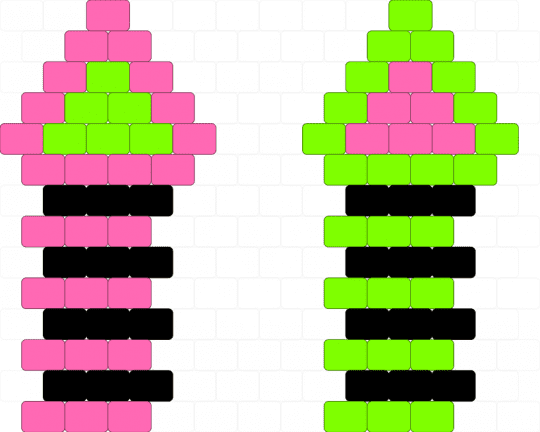 Scene antennae - pink,green