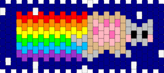 nyan cat cuff :D - purple,beige,nyan cat,nyan,poptart cat,cuff,meme