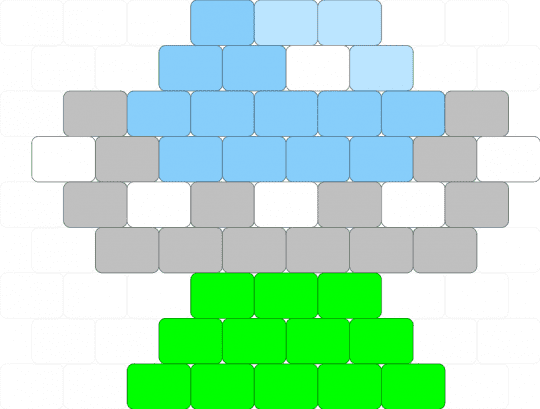 mmmm ufo - light blue,beige