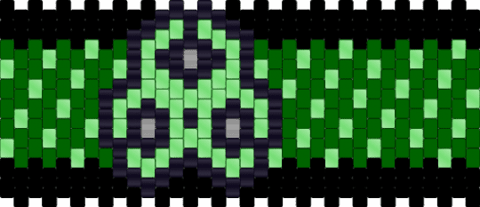 ||[!Bi0H4Z4RD!]|| [[biohazard seed bead pattern]{ - green,biohazard,seed bead
