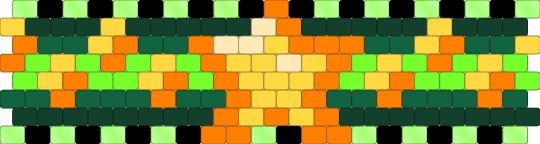 Starii Cuff - green,orange,yellow