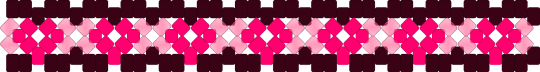 Valentine Hearts - brown,pink