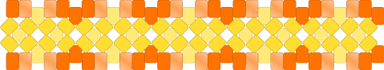 Star-Shaped cuff xbase - orange, yellow