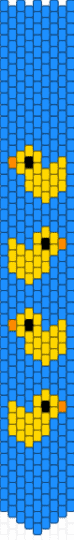 ducky tie! - light blue,duck,kandi tie,pony beads,tie,water,blue,animal,silly
