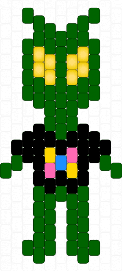 Alien in a t-shirt - green,alien