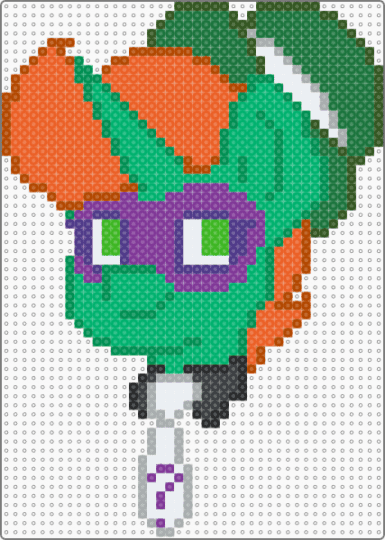 MLP/ponytown Riddler - green,orange,unicorn,ponytown,riddler,mlp