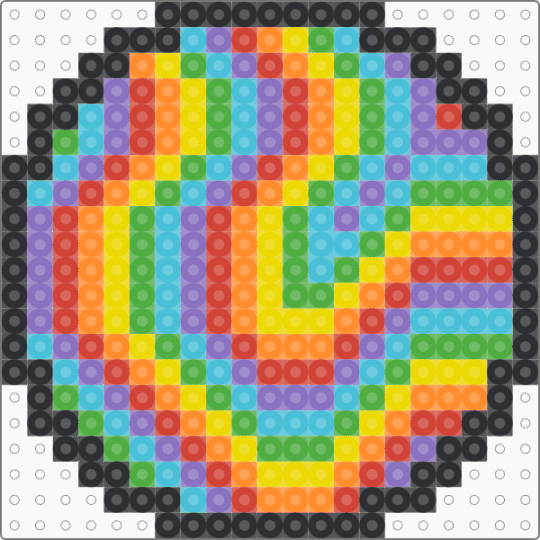 Trippy rainbow coaster - orange,red,light blue,colorful,rainbow,trippy,coaster