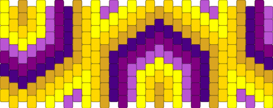 Groovy purple and yellow cuff - pink,yellow,cotdcomplementarycolors