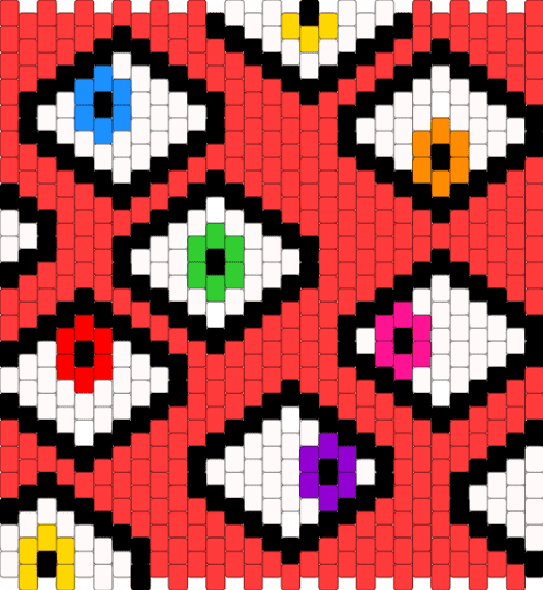 Eye bag version 2 - red,bag,eye,rainbow