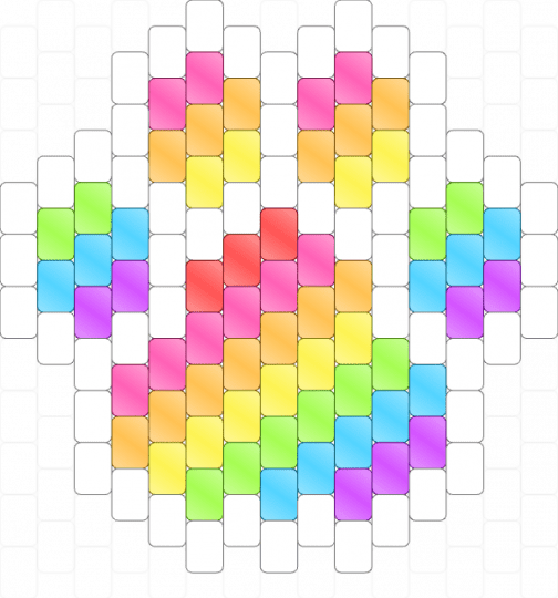 Rainbow paw - colorful, green, pink, white, yellow