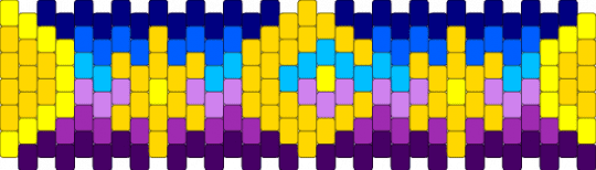 Moon cuff - yellow,purple