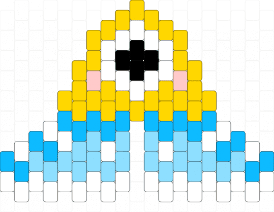 Baby Bill Charm - yellow,light blue