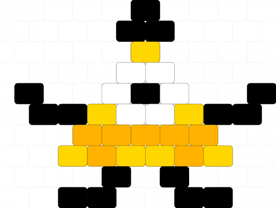Tiny Bill Cipher - yellow,orange