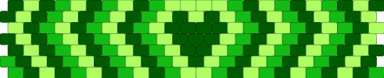 Green Heart cuff - green