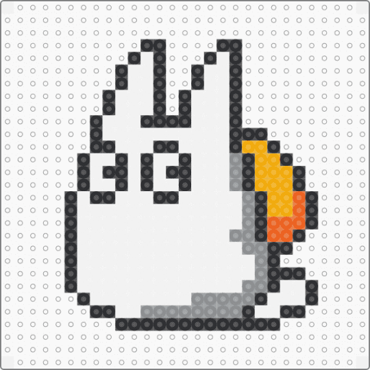 토토로괴물 - white,gray,orange
