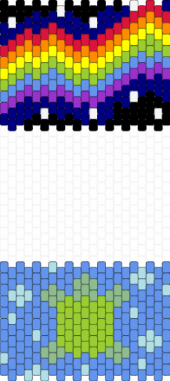 Kandi purse ideas - purple,green,light blue
