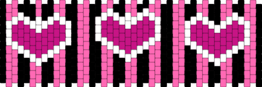 heart stripes - pink