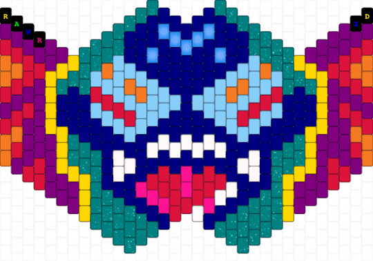 Varporwave mask (remix) - pink, purple, red, teal