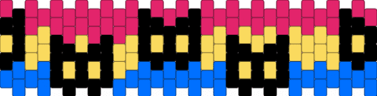 Pan cat cuff :D - blue, cat, lgbt, pansexual, pink, yellow
