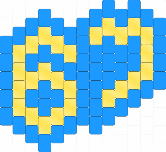 67 charm :D - yellow,light blue,67,gold,yello,blue